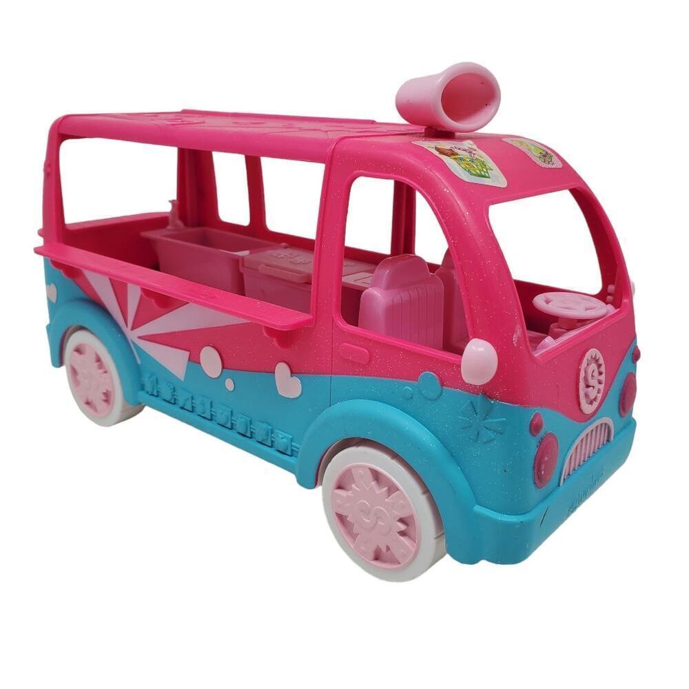 Shopkins Glitzi Ice Cream Truck – Pink Toy Vehicle Incomplete Kids Playset